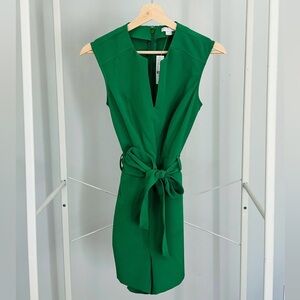 New York & Company Green Sleeveless Romper